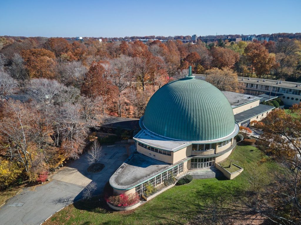 Photos of the landmark Eric Mendelsohn Building at Park Synagogue's 28-acre campus in Cleveland Heights.Courtesy Park Synagogue, Ardon Bar-Hama